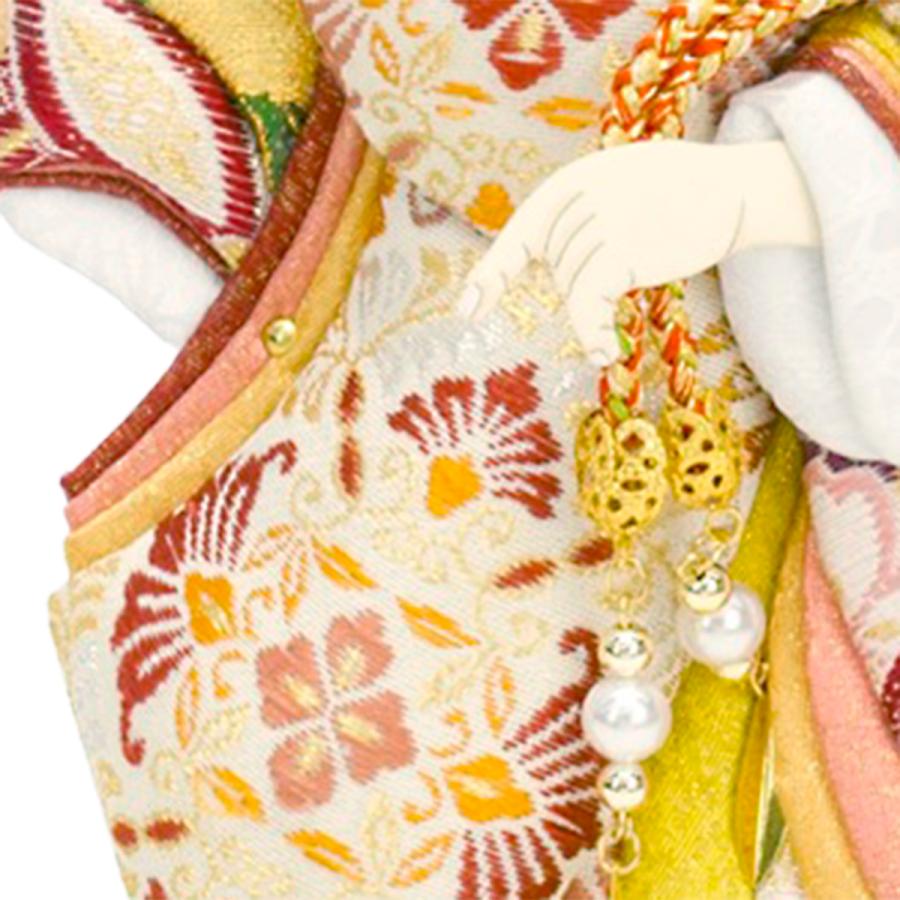 羽子板 単品 コンパクト かわいい おしゃれ 10号 (高さ約34cm) 初正月飾り モダン ミニ 羽子板飾り 押絵羽子板 振袖 帯地 麗華 10号 道成寺 1014-10-522 2026_7