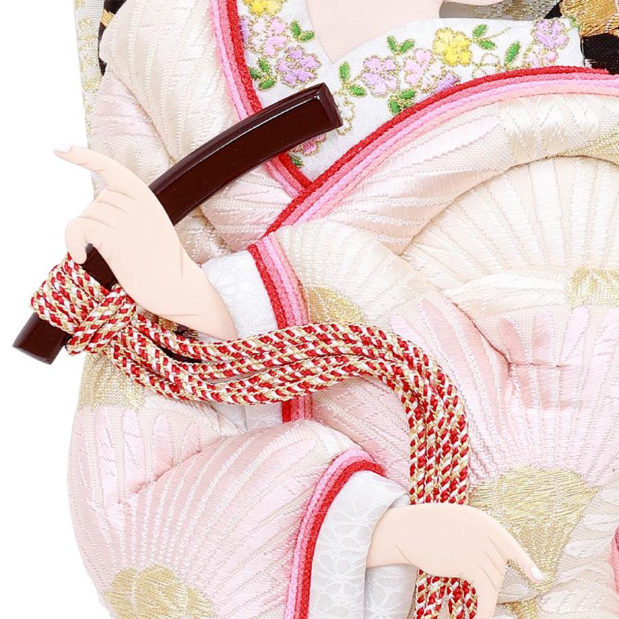 羽子板 単品 コンパクト かわいい おしゃれ 15号 (高さ約47cm) 初正月飾り モダン ミニ 羽子板飾り 押絵羽子板 振袖 帯地 京香 15号 汐汲 1014-15-734 2026_5