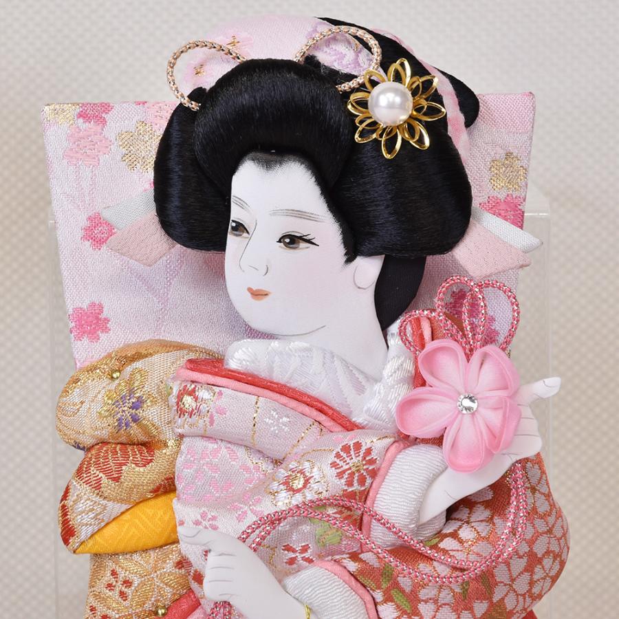 羽子板 久月 お祝いミニ おしゃれ 手作り コンパクト 選べる 振袖 初正月 可愛い 女の子 羽子板飾り はごいた 小さい ミニサイズ インテリア 木目 2024 | 久月 | 12