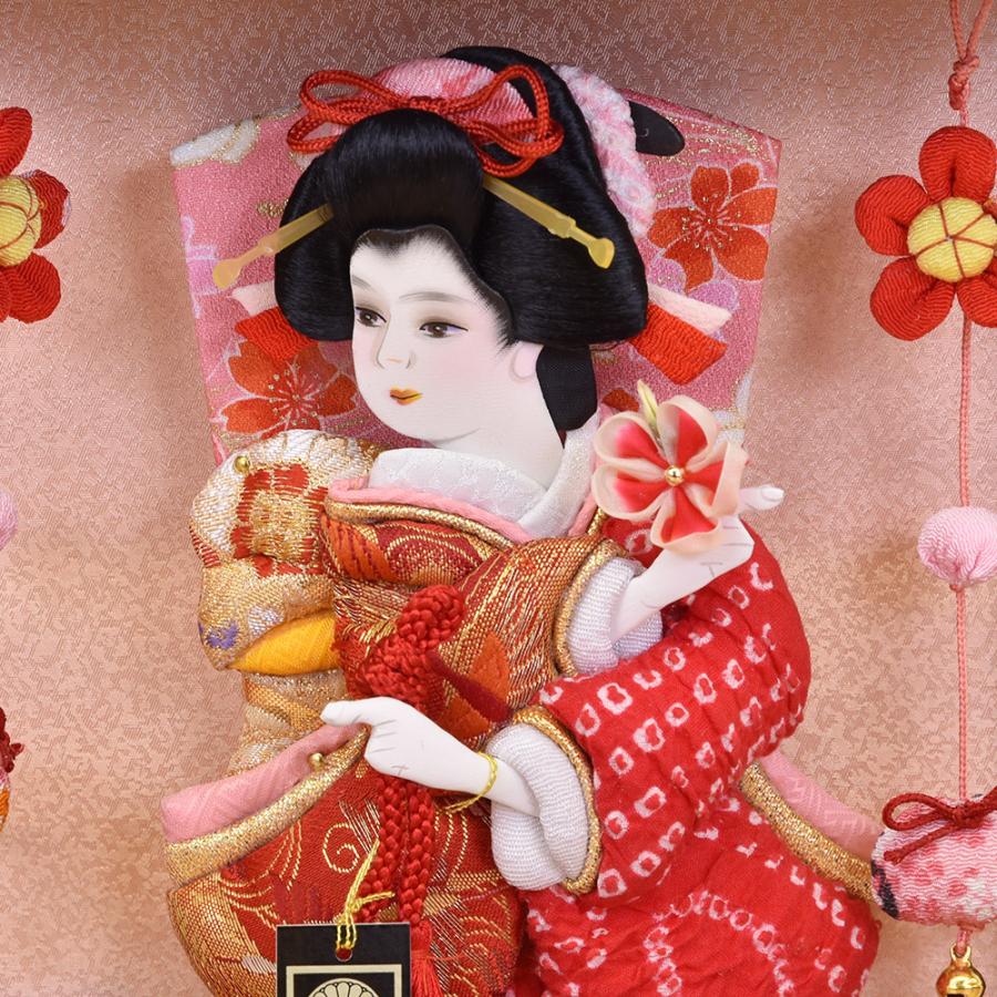 羽子板 壁掛け お祝い 羽子板飾り 初正月飾り 7号 日和 ピンク 溜塗