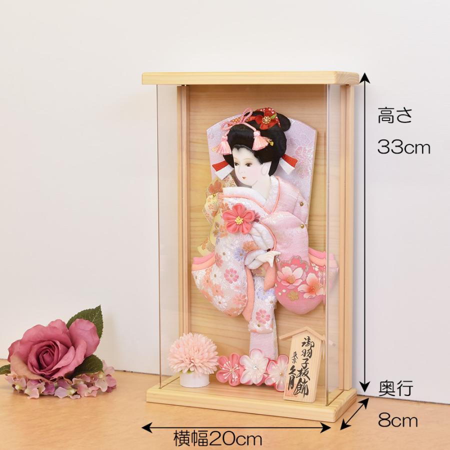 上質上質羽子板 久月 壁掛け 羽子板飾り アクリルケース 額入り 初正月