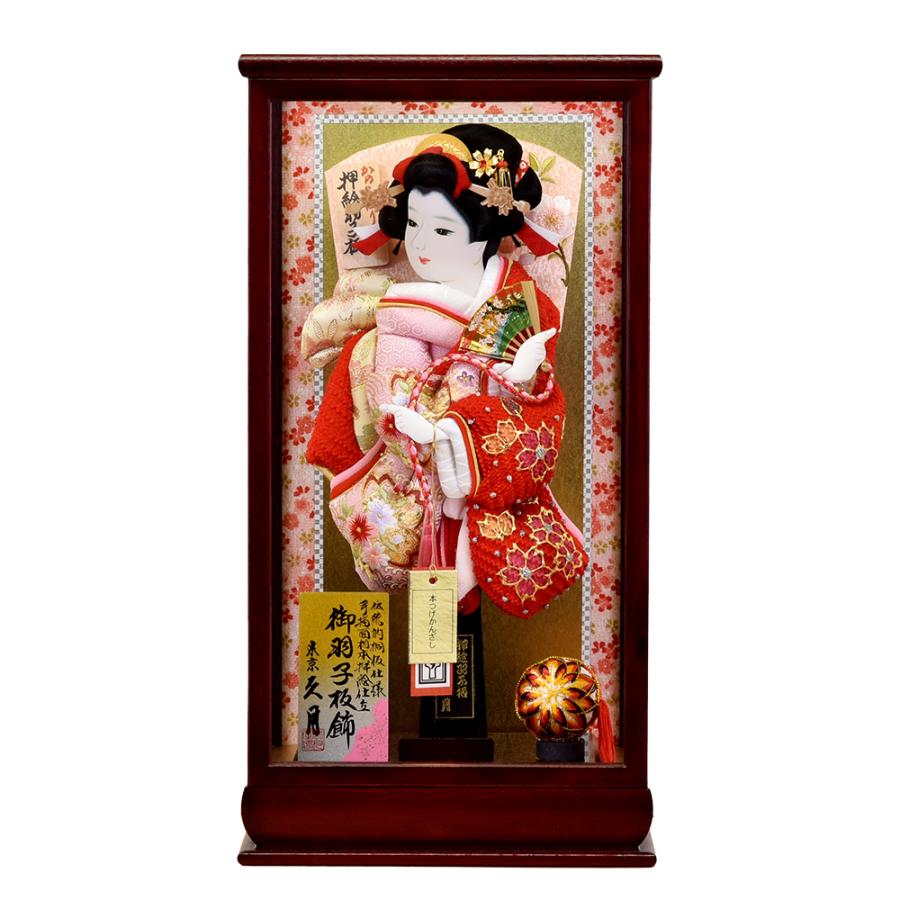 久月 羽子板 お祝い 初正月 羽子板飾り コンパクト ケース飾り 板