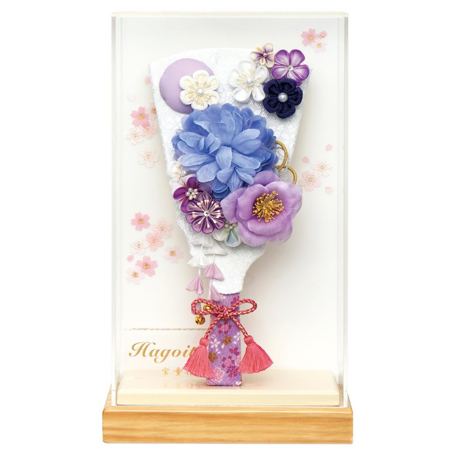 羽子板 お祝い ミニ おしゃれ 手作り つまみ細工 可愛い ホワイト