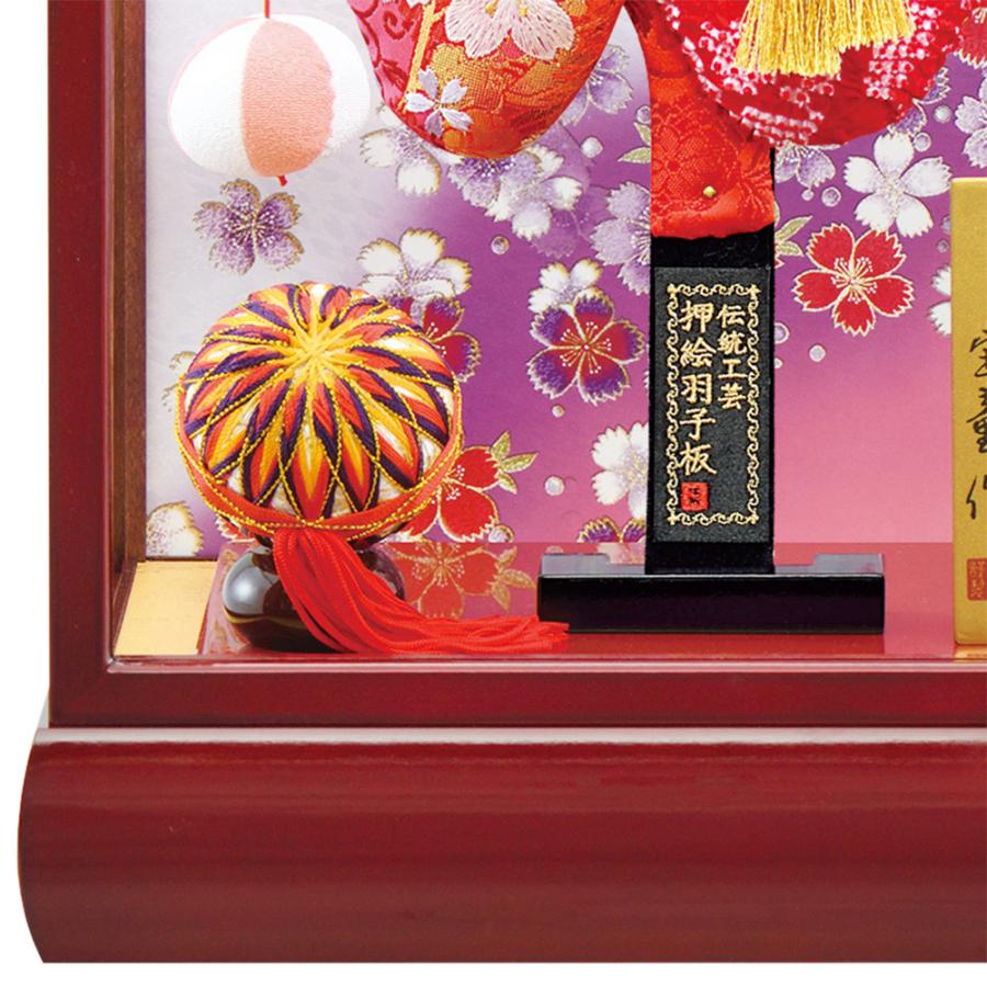 羽子板 お祝い 13号 初正月 羽子板飾り 新華陽 ケース飾り ガラス