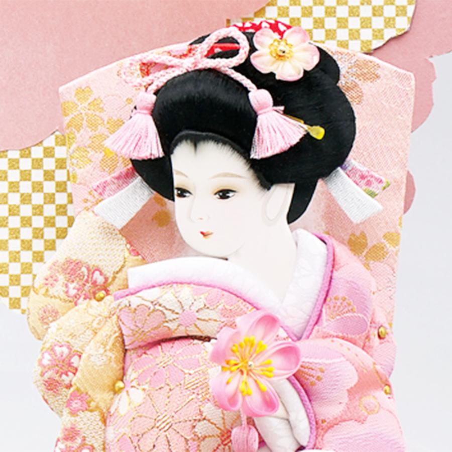 羽子板 コンパクト ミニ かわいい お祝い 9号 アクリルケース 舞桜