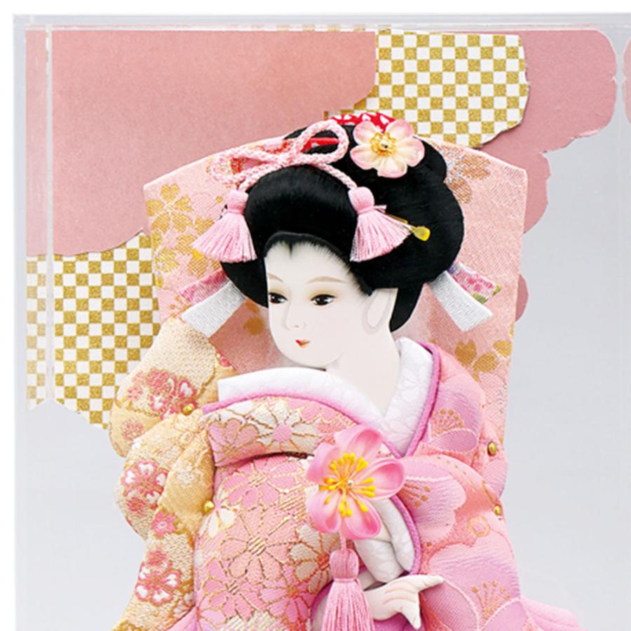 羽子板 コンパクト ミニ かわいい お祝い 9号 アクリルケース 舞桜