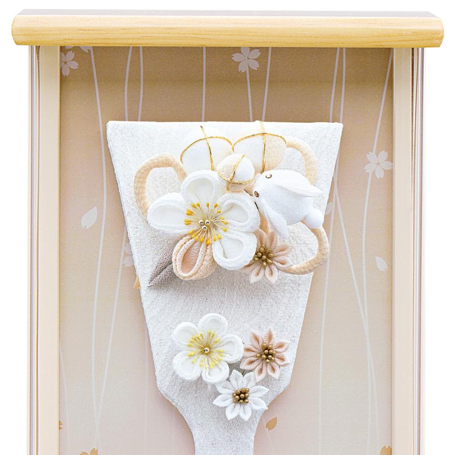 羽子板 壁掛け 白 ホワイト お祝い ミニ おしゃれ 手作り 羽子板飾り