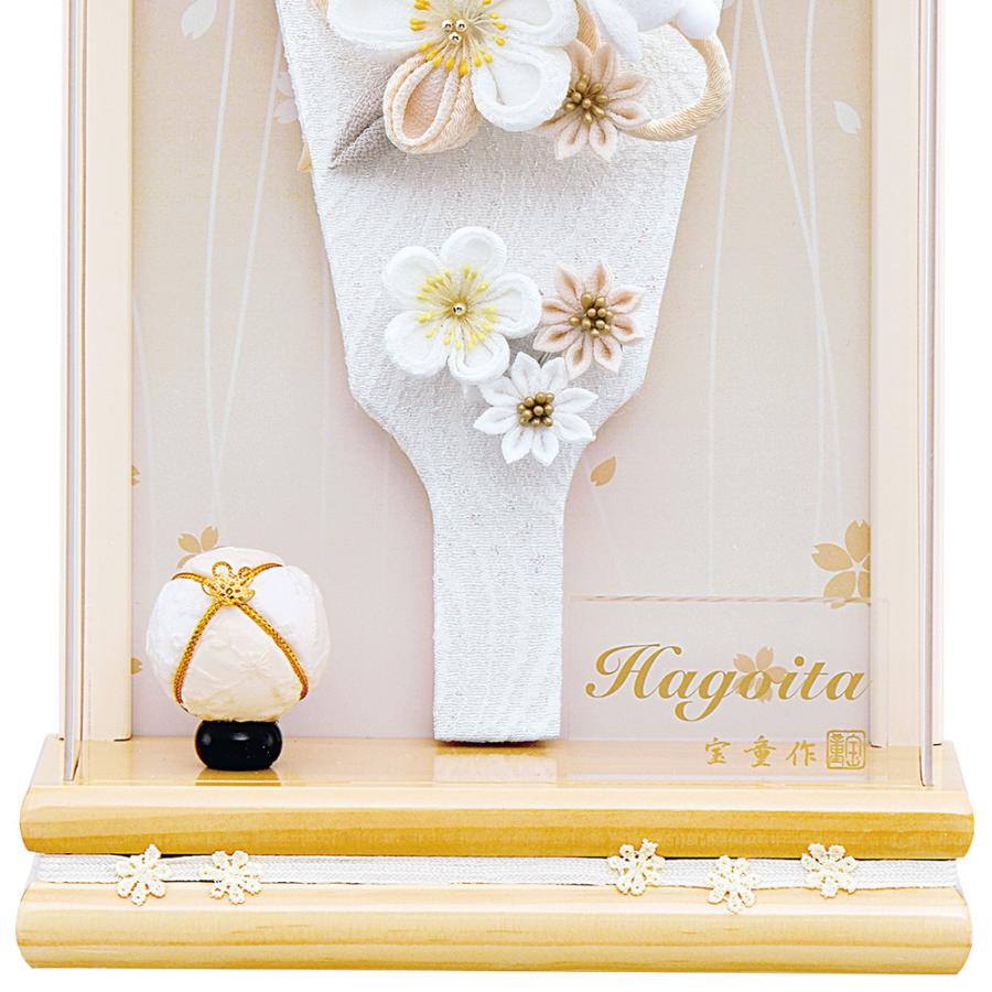 羽子板 壁掛け 白 ホワイト お祝い ミニ おしゃれ 手作り 羽子板飾り