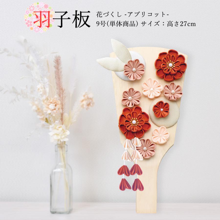 新品未使用 Pashupat 琴 花の装飾付き ハードケース付き 羽子板 お祝いミニ おしゃれ 手作り コンパクト 初正月 9号 単品