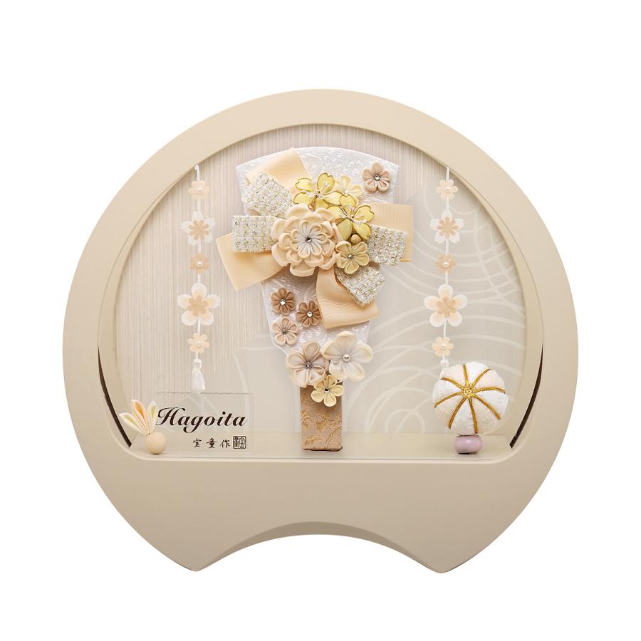 羽子板 お祝い 7号 (高さ約32cm) 美鈴 ケース飾り アクリル 木目 オフ