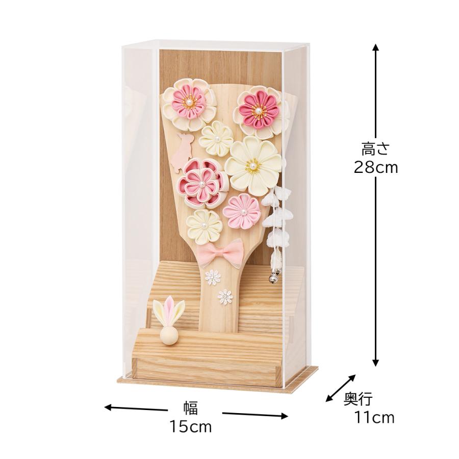 羽子板 お祝い 7号 (高さ約28cm) あやか ケース飾り アクリル 木目