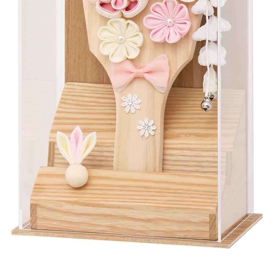 羽子板 お祝い 7号 (高さ約28cm) あやか ケース飾り アクリル 木目