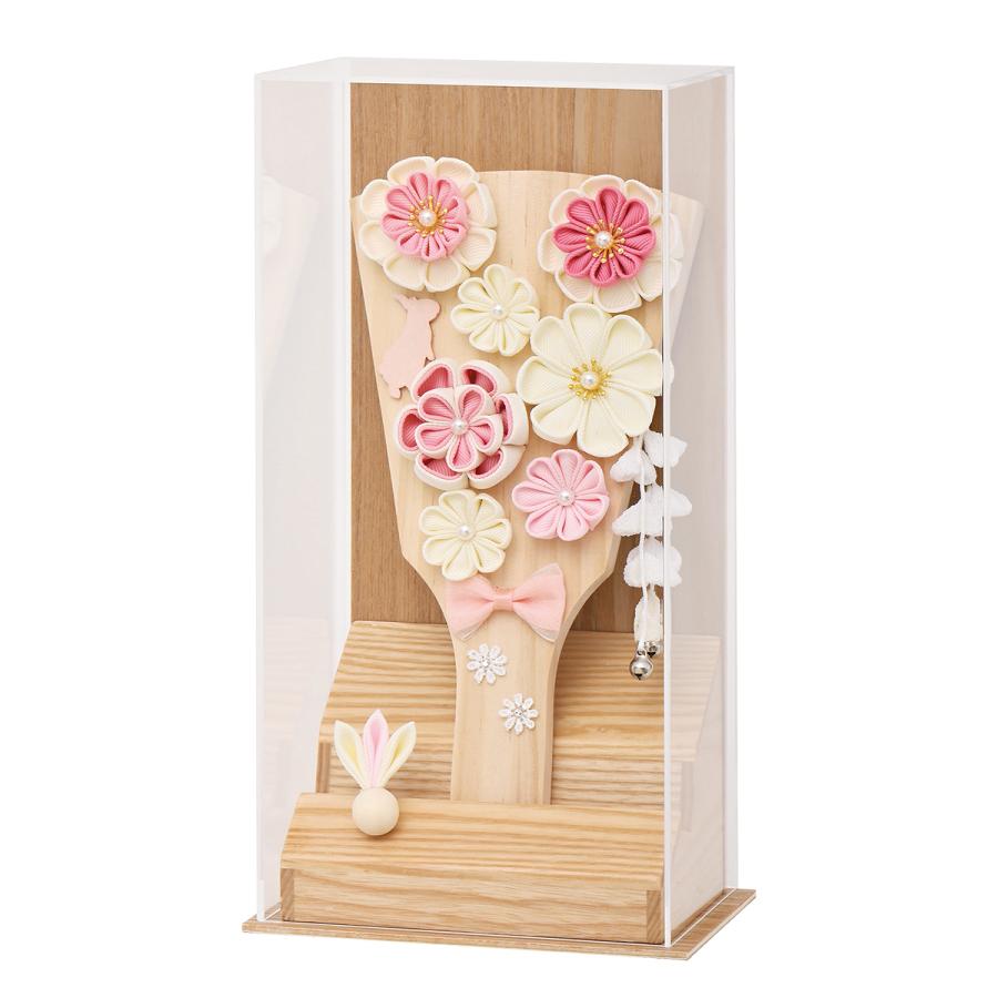 羽子板 お祝い 7号 (高さ約28cm) あやか ケース飾り アクリル 木目