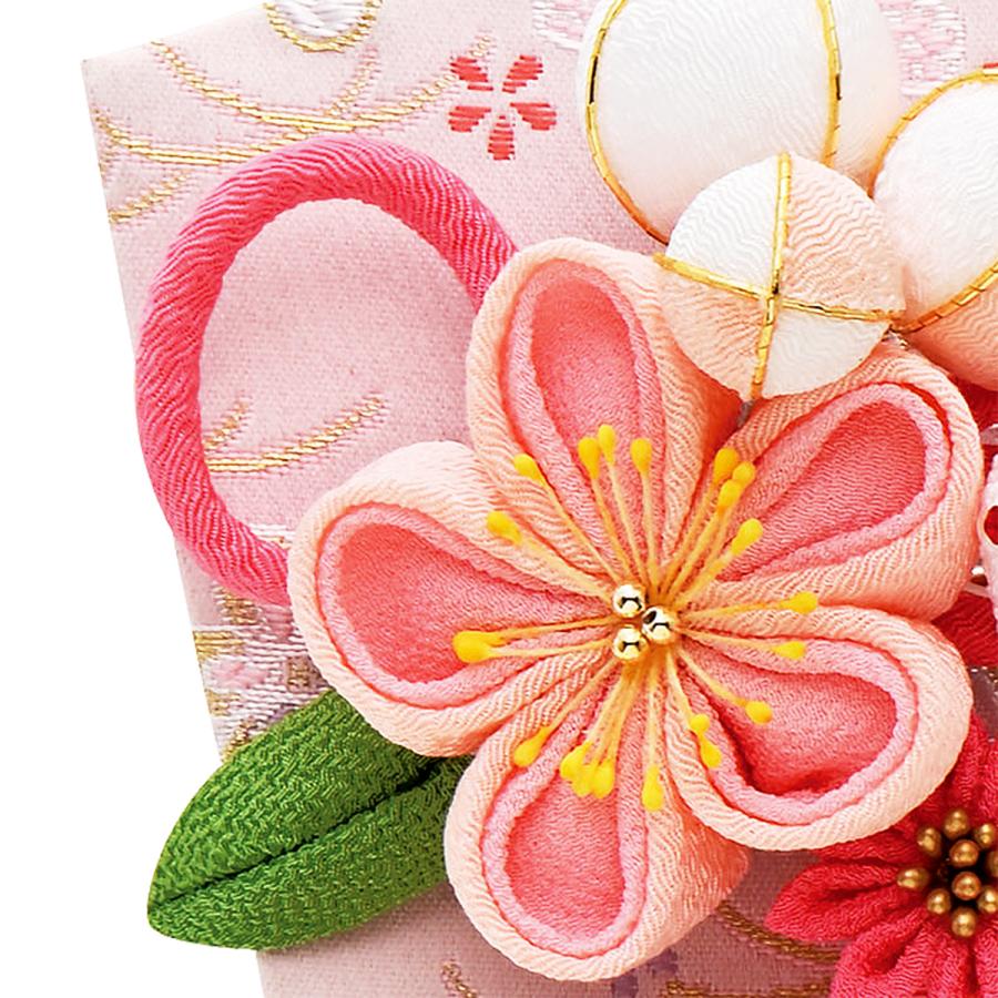 華やかな羽子板 ピンク 羽子板 単品 コンパクト かわいい おしゃれ 7号 (高さ約21cm) カンザシ