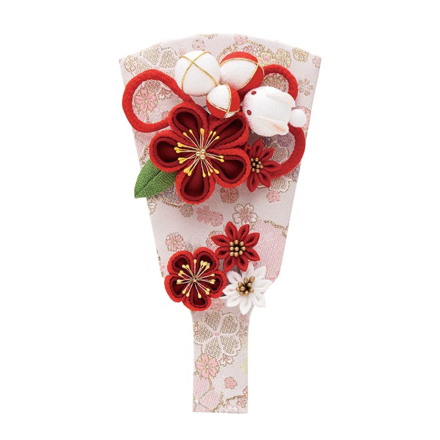 羽子板 単品 コンパクト かわいい おしゃれ 7号 (高さ約21cm) カンザシ