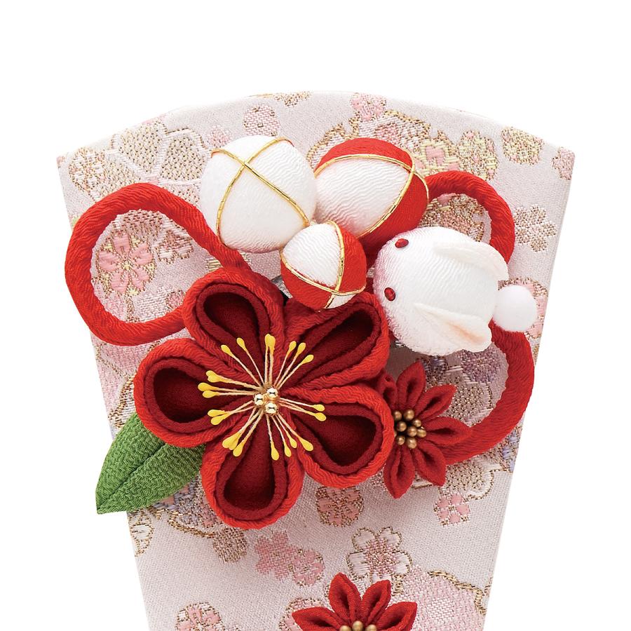 羽子板 単品 コンパクト かわいい おしゃれ 7号 (高さ約21cm) カンザシ