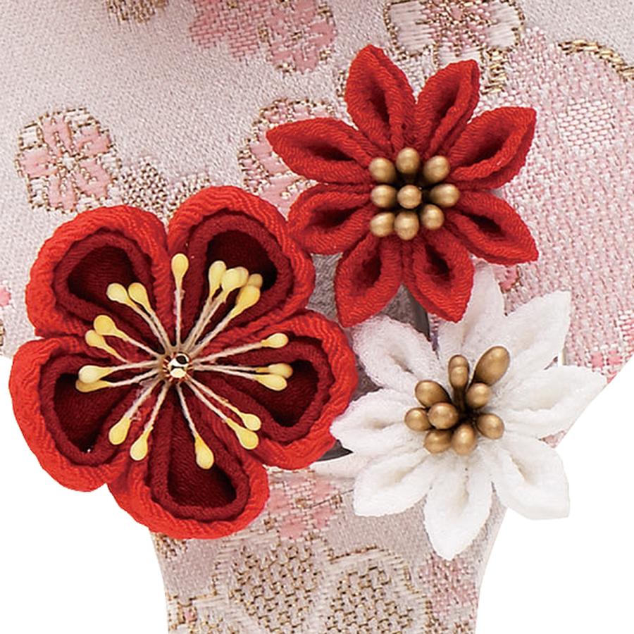 羽子板 単品 コンパクト かわいい おしゃれ 7号 (高さ約21cm) カンザシ