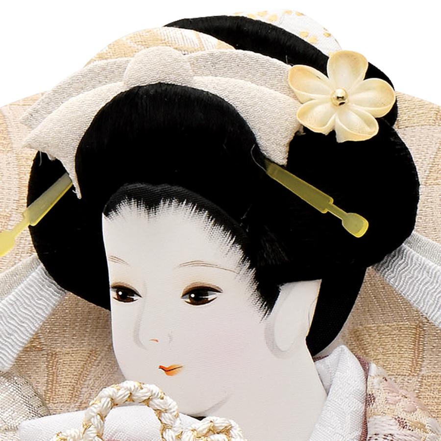 羽子板 単品 コンパクト かわいい おしゃれ 7号 (高さ約21cm) 初正月飾り モダン ミニ 羽子板飾り 振袖 金彩 美月 k-8 2026_4