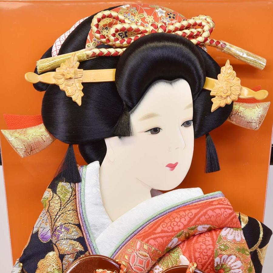 羽子板 ケース飾り 選べる8種類 黒 ケース 20号 お祝い 小町 浅妻 藤娘