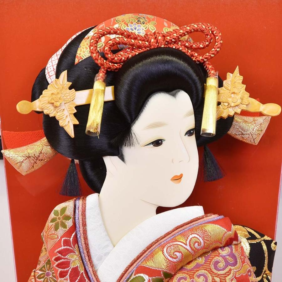 羽子板 ケース飾り 選べる8種類 黒 ケース 20号 お祝い 小町 浅妻 藤娘