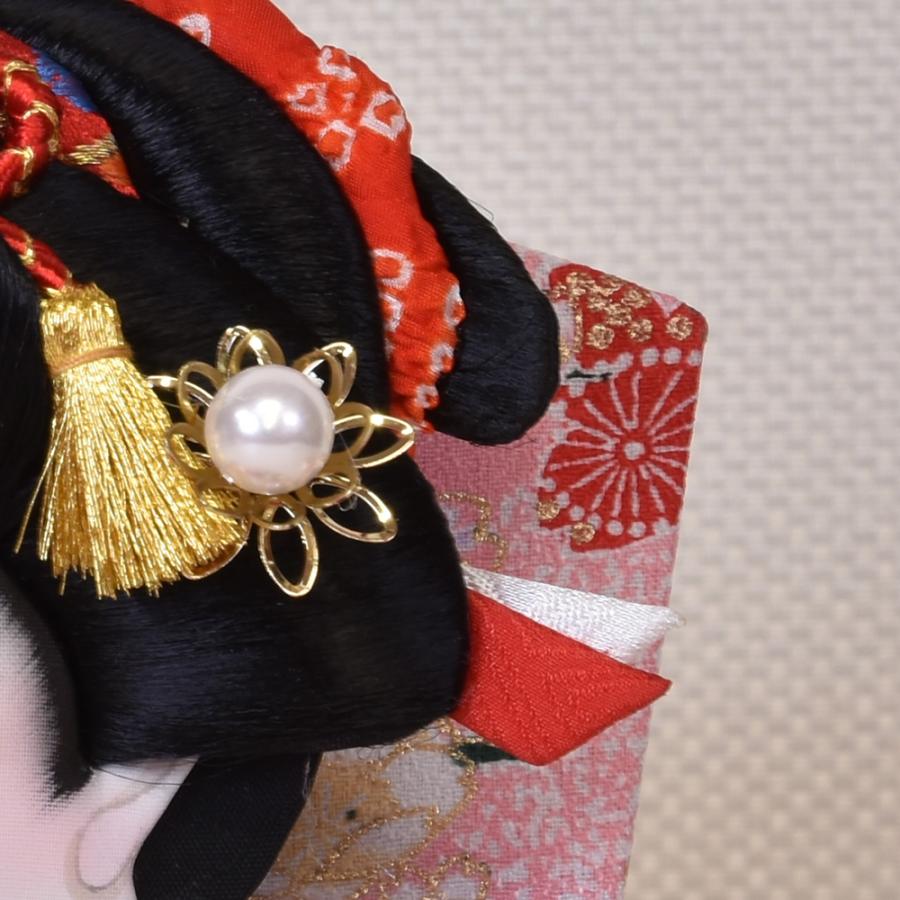 羽子板 コンパクト ミニ 初正月 お祝い 羽子板飾り 白 ホワイト ピンク