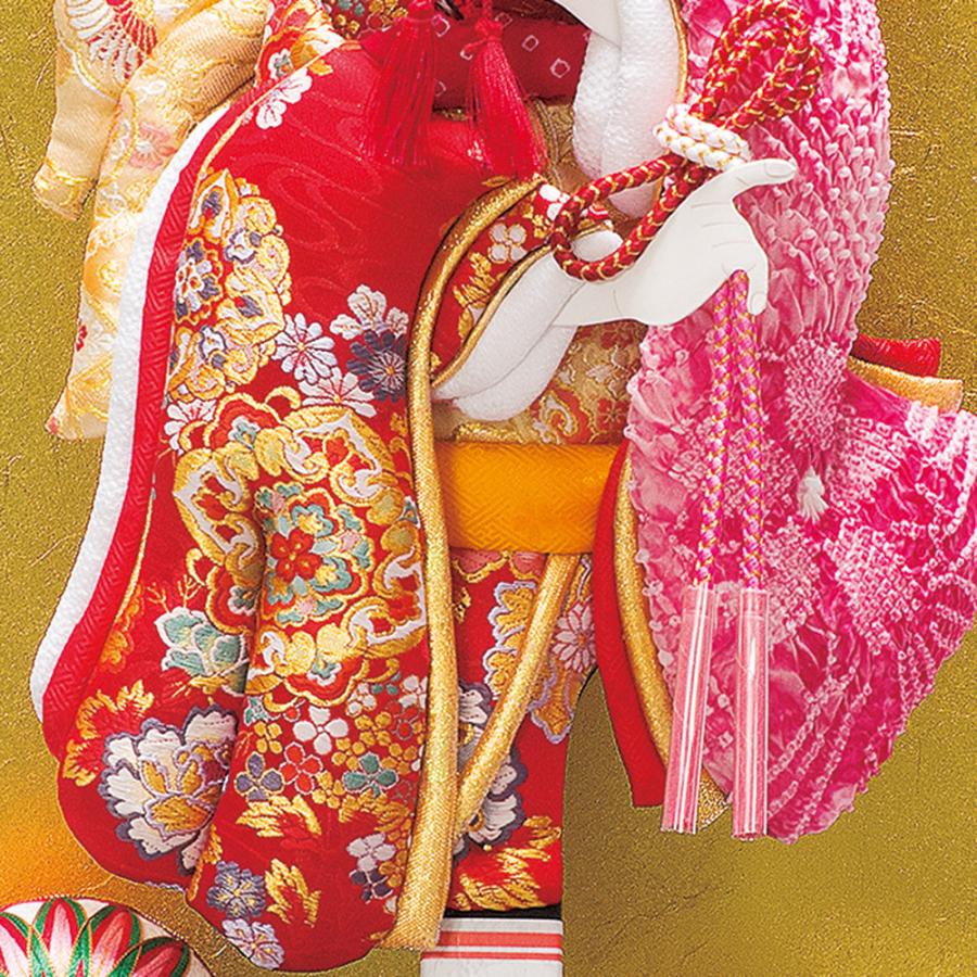 羽子板 コンパクト 押絵 お祝い 羽子板飾り 初正月飾り 13号 ケース