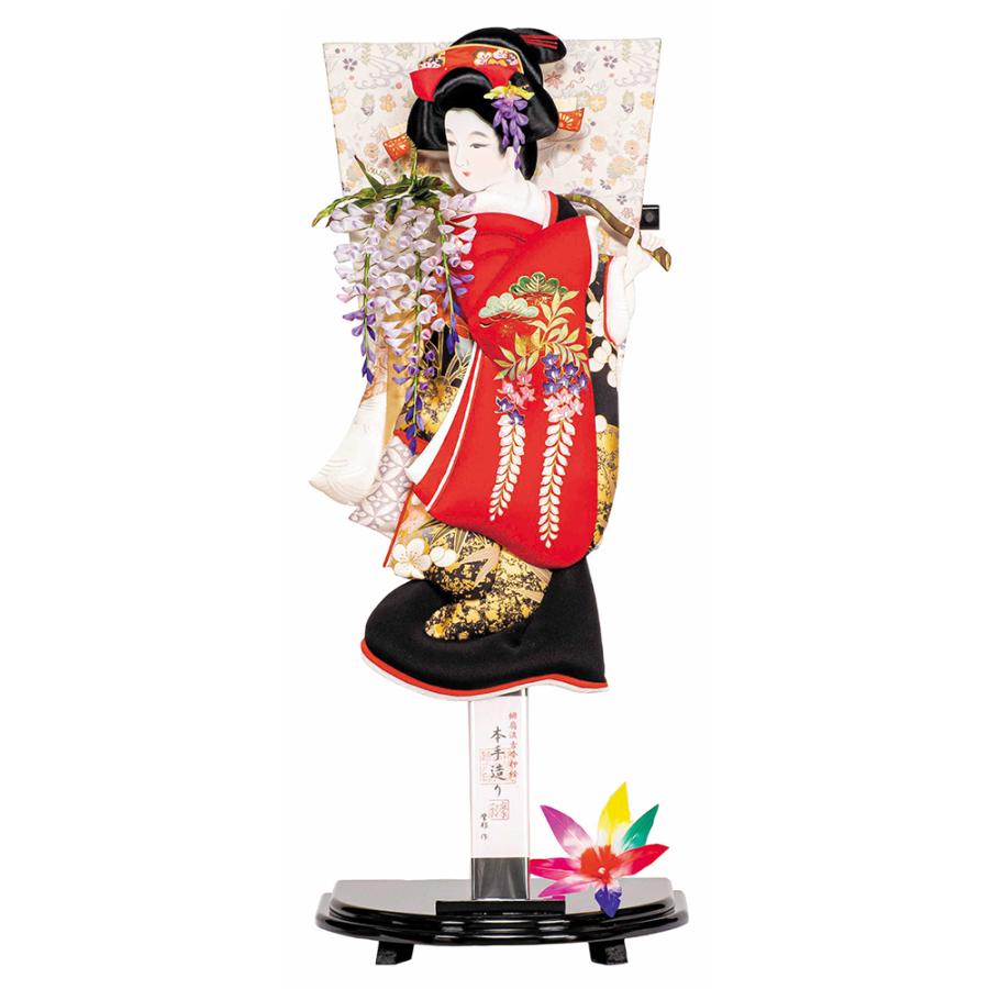 羽子板飾り台セット羽根付 羽子板 お祝い 初正月 8号 飾り台セット ミニ コンパクト 8-1 : 雛人形