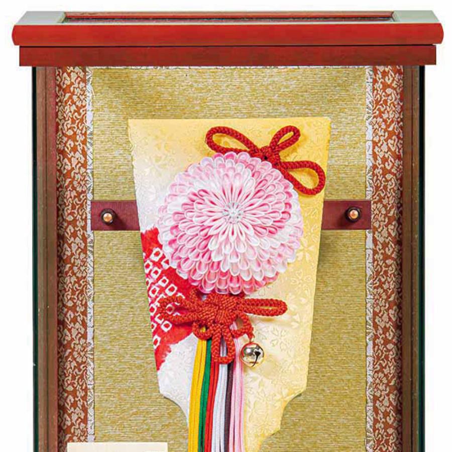 羽子板 コンパクト ミニ つまみ細工 ピンク 可愛い お祝い 羽子板飾り