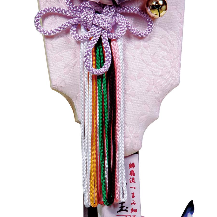 羽子板 紫 つまみ細工 コンパクト ミニ パープル 初正月 お祝い 羽子板