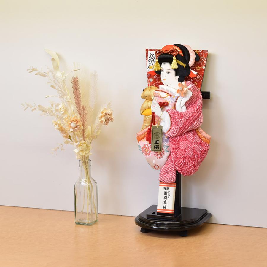 羽子板　流麗10号 羽子板 出し飾り 雅 10号 高さ36.5cm 金彩刺繍 グレージュ (2025