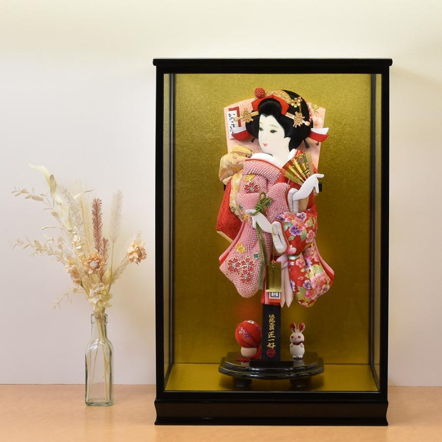 羽子板 刺繍 絞り お祝い 初正月 羽子板飾り ガラス ケース飾り 正月