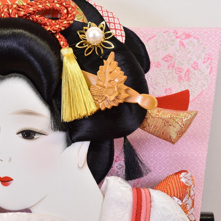 羽子板 白 ホワイト お祝い 初正月 羽子板飾り ガラス ケース飾り 正月