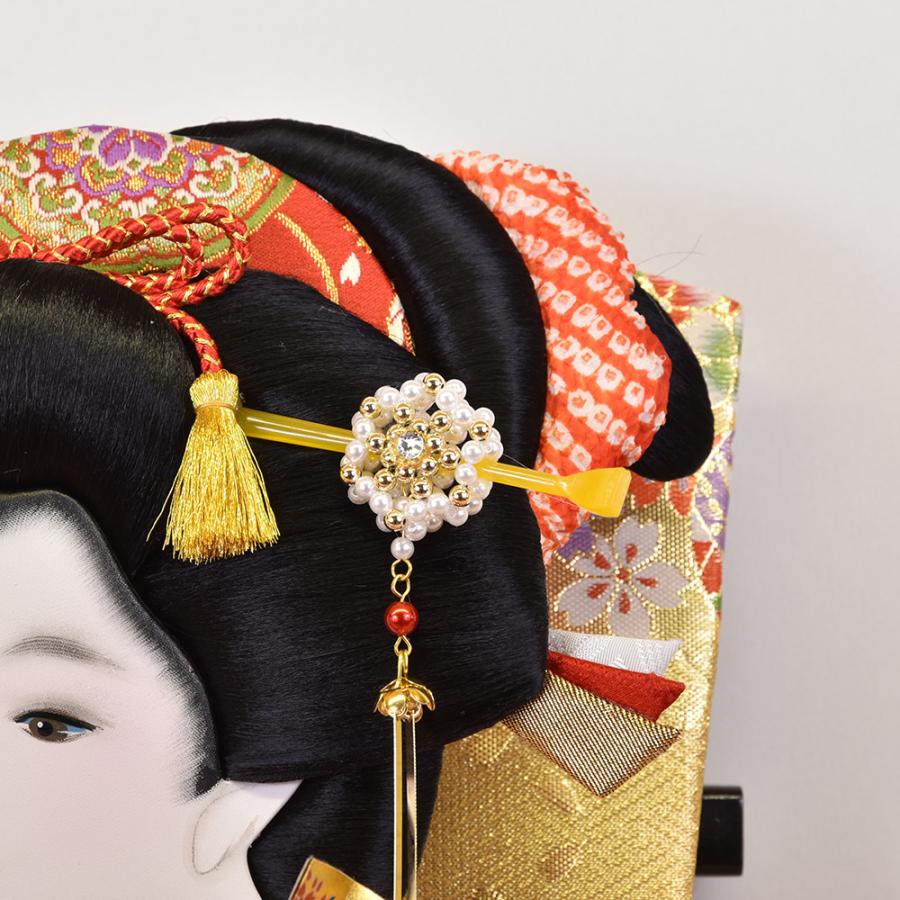 羽子板 金襴 お祝い 初正月 羽子板飾り ガラス ケース飾り 正月飾り