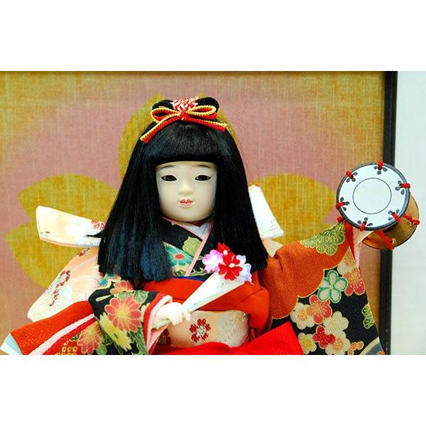 市松人形 ガラスケース入り 市松人形 ケース入り 8号 古都 童人形 ガラスケース : 雛人形-五