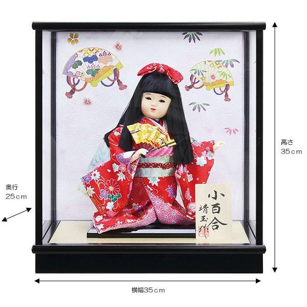 日本人形 市松人形 2体 ひな祭り　子供の日 市松人形 齊藤公司作 市松人形ミニ松820口開き 正絹 雛人形 ひな人形