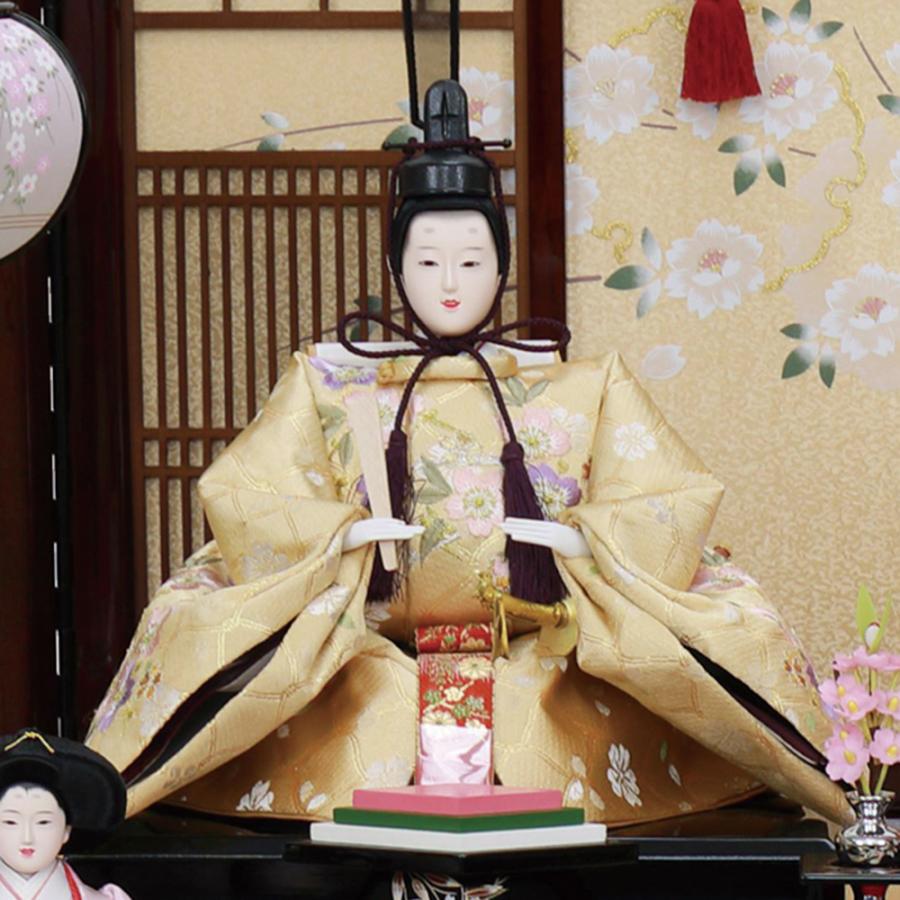 雛人形 お祝い ひな人形 収納飾り 3段 三段 5人飾り 五人飾り 塗桐 五