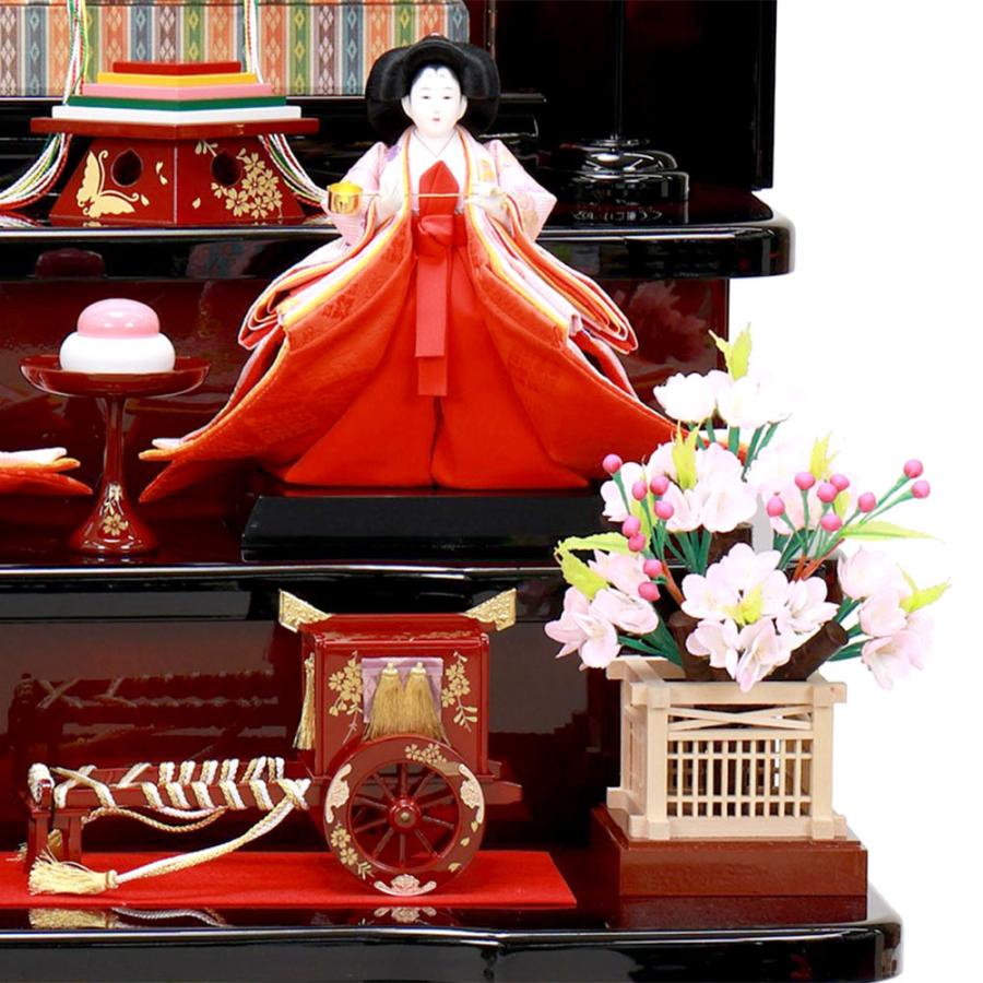 【即購入⭕️】 雛人形 ひな人形 お祝い 三段飾り 3段飾り 五人飾り 5人飾り おしゃれ かわいい おしゃれ 可愛い 【E1400881714】(49680円)