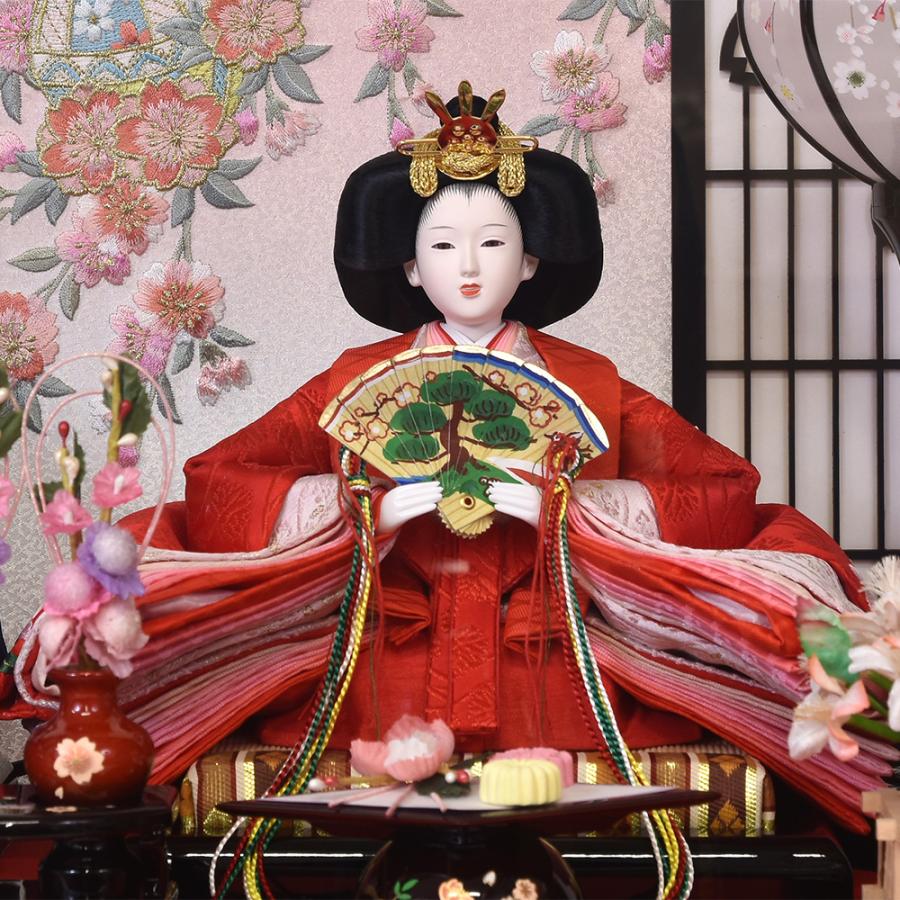 雛人形 コンパクト お祝い ひな人形 ケース飾り 親王飾り ガラスケース