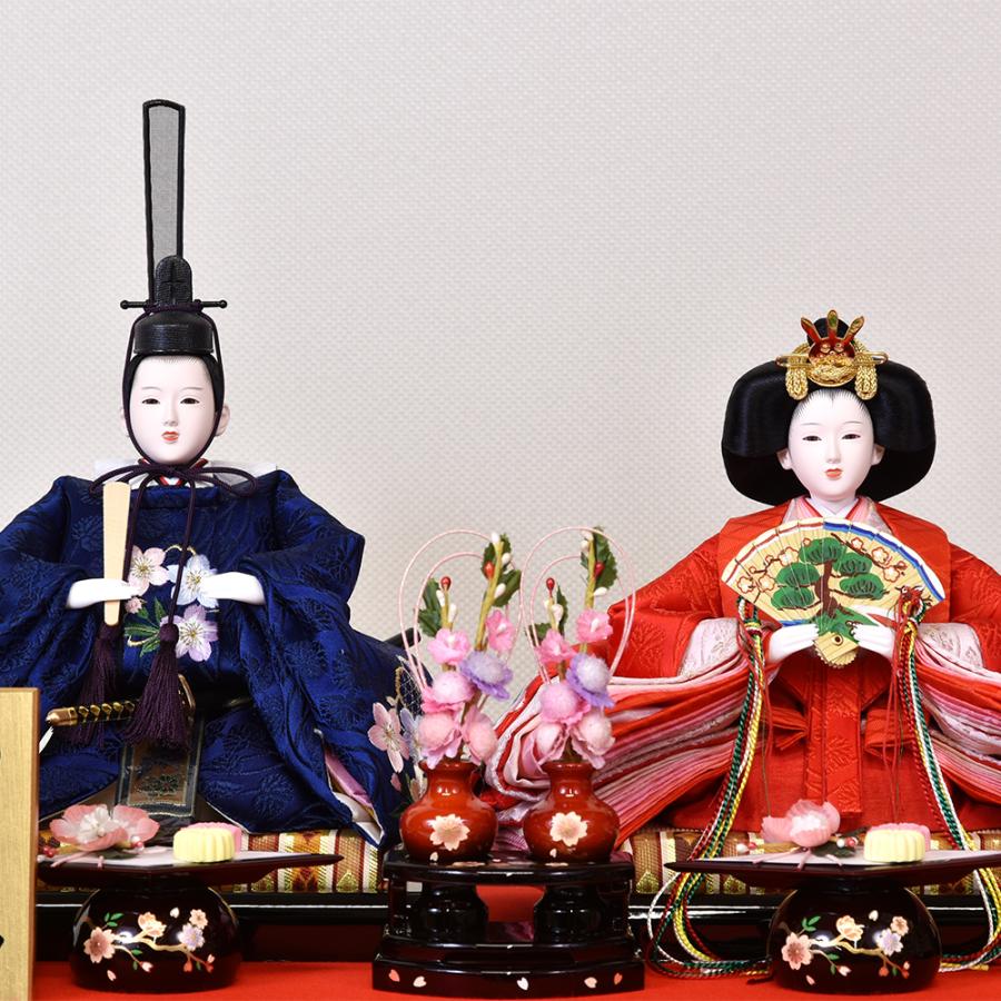 雛人形 コンパクト お祝い ひな人形 ケース飾り 親王飾り ガラスケース