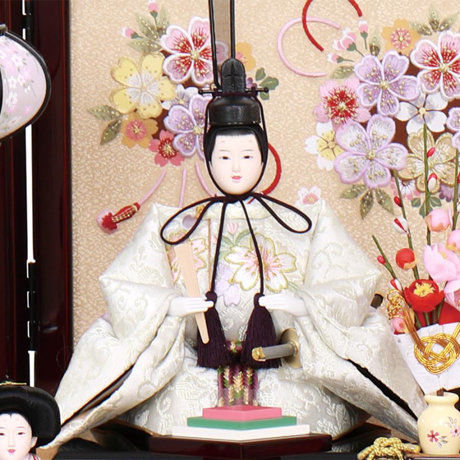 雛人形 ひな人形 お祝い 三段飾り 3段飾り 五人収納箱飾り 5人飾り