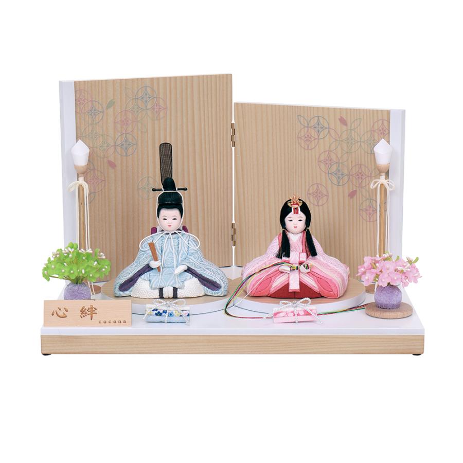 雛人形 桃の節句 ロイヤル飾りシリーズ白い親王台と小道具 雛人形