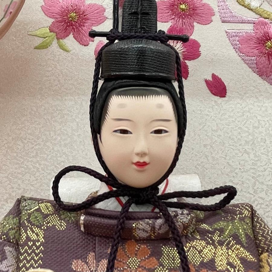 雛人形 コンパクト おしゃれ お祝い ひな人形 ケース飾り 親王飾り 小三五 アクリル 木目 刺繍 かわいい 可愛い モダン 2026 3300-71-015