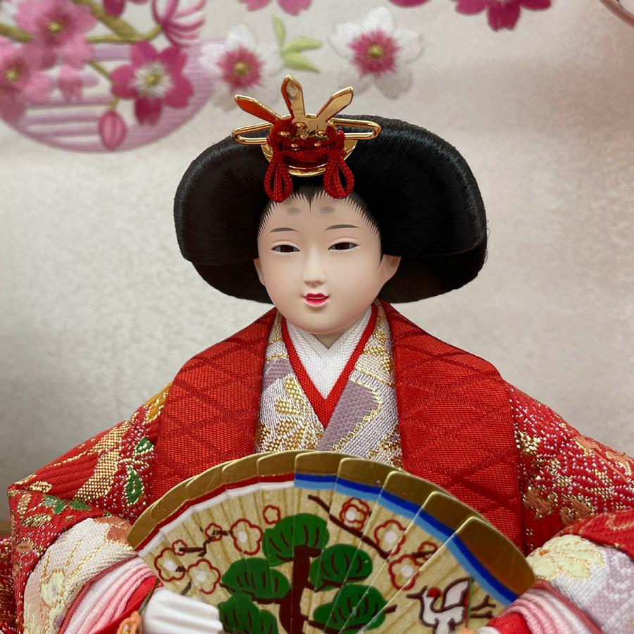 雛人形 コンパクト おしゃれ お祝い ひな人形 ケース飾り 親王飾り 小三五 アクリル 木目 刺繍 かわいい 可愛い モダン 2026 3300-71-015
