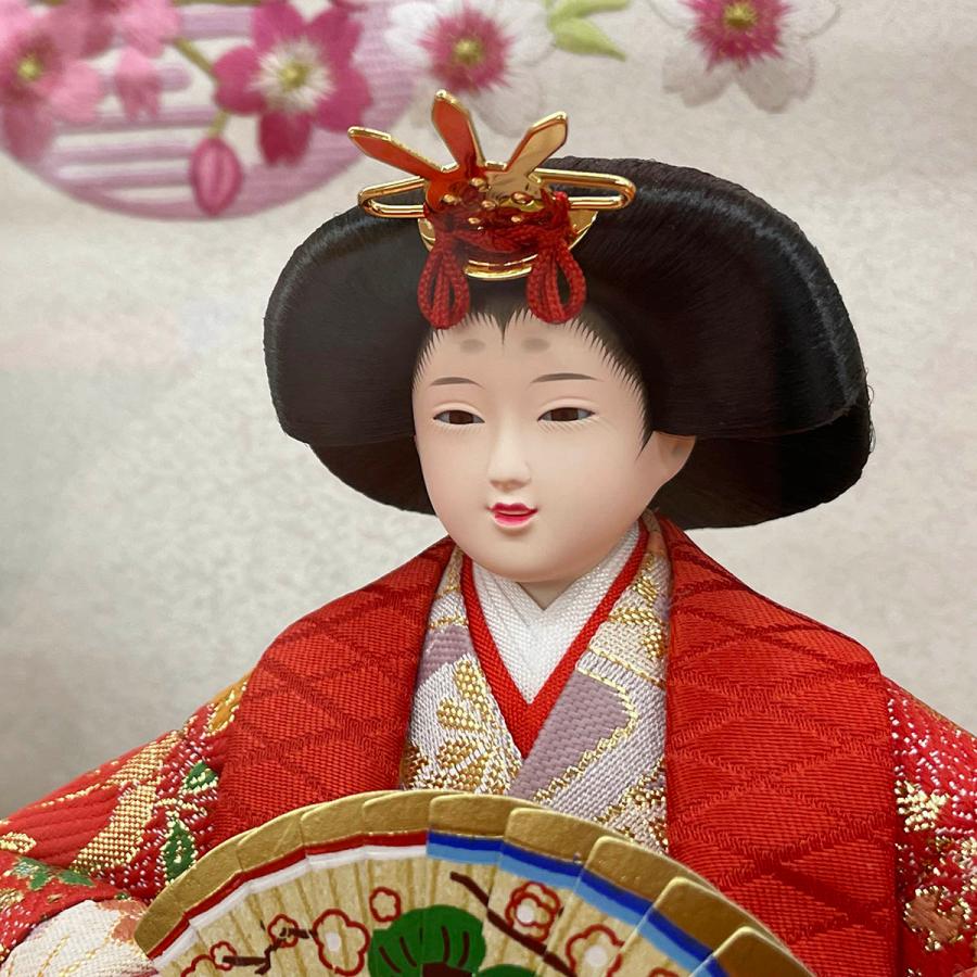雛人形 コンパクト おしゃれ お祝い ひな人形 ケース飾り 親王飾り 小三五 アクリル 木目 刺繍 かわいい 可愛い モダン 2026 3300-71-015