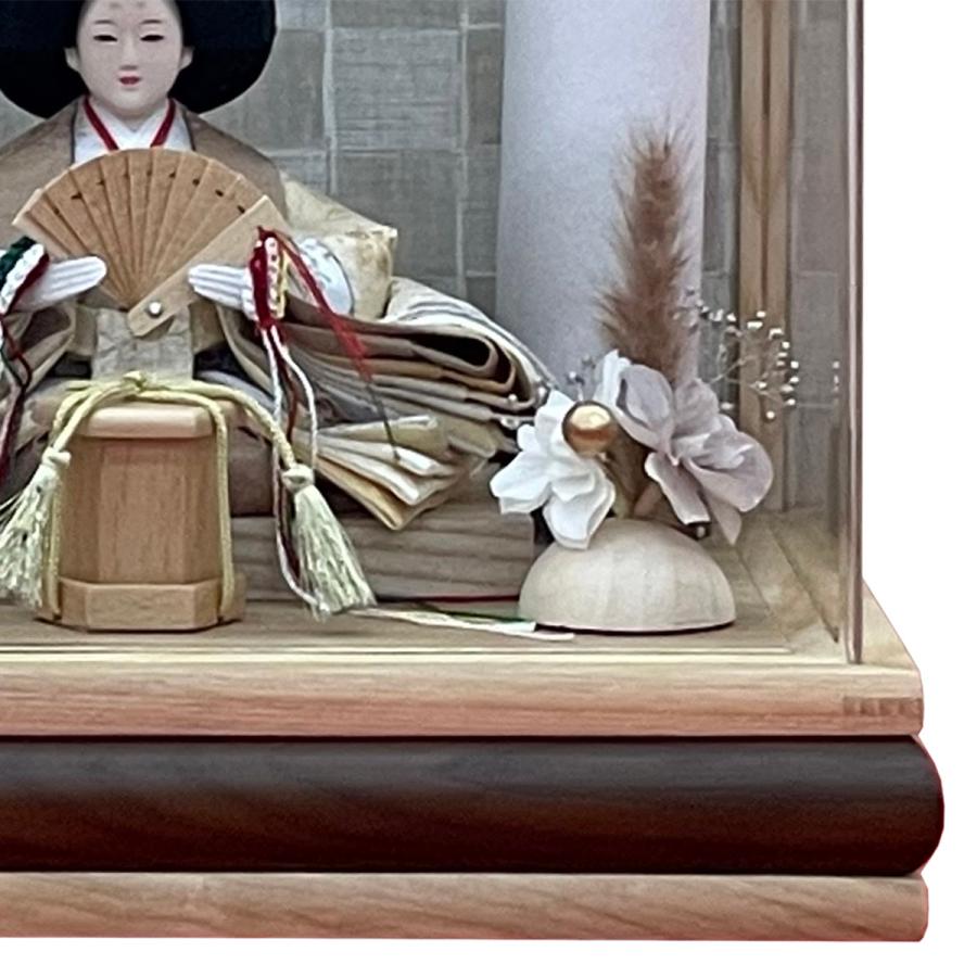 雛人形 コンパクト おしゃれ お祝い ひな人形 ケース飾り 親王飾り 小