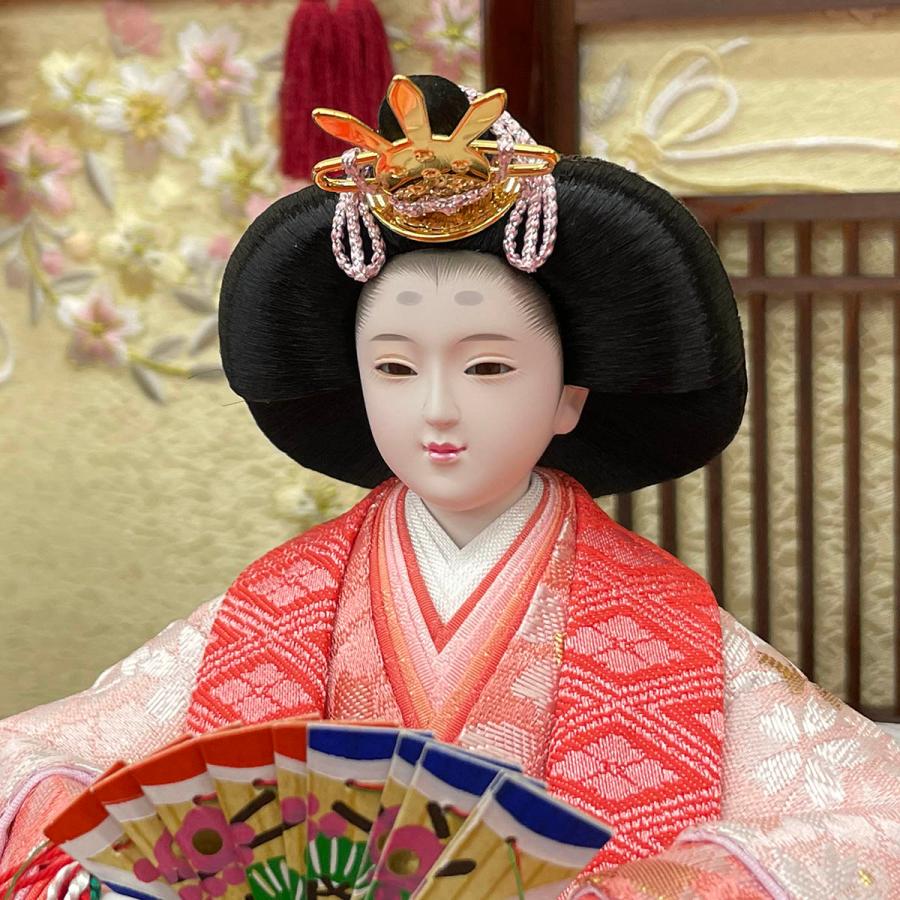 雛人形 お祝い ひな人形 平飾り 親王飾り 2人飾り 二人飾り 芥子 三曲枠桜 おしゃれ かわいい 可愛い モダン ひな祭り 2026 4m11-gt-147_6
