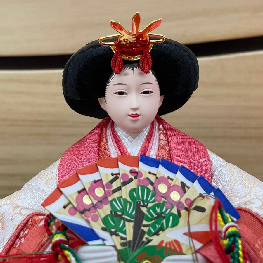 雛人形 お祝い ひな人形 平飾り 親王飾り 2人飾り 二人飾り 芥子 木目