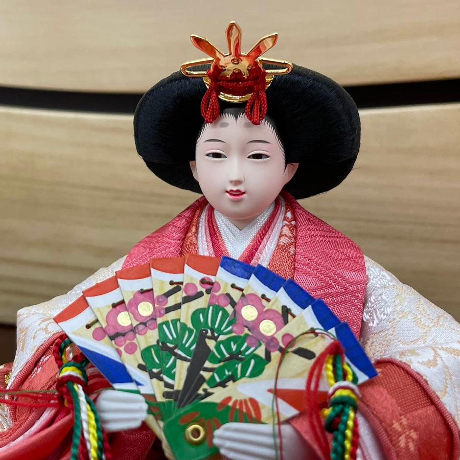 雛人形 お祝い ひな人形 平飾り 親王飾り 2人飾り 二人飾り 芥子 木目