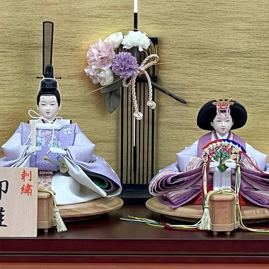 雛人形 お祝い ひな人形 平飾り 親王飾り 2人飾り 二人飾り 芥子 木目 金 焦茶 おしゃれ かわいい 可愛い モダン ひな祭り 2026 4m11-gt-170_2