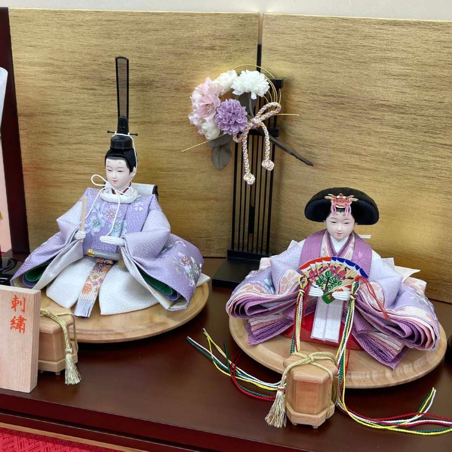 雛人形 お祝い ひな人形 平飾り 親王飾り 2人飾り 二人飾り 芥子 木目 金 焦茶 おしゃれ かわいい 可愛い モダン ひな祭り 2026 4m11-gt-170_9